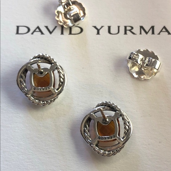 DAVID YURMAN Woman's Citrine Infinity Earrings - Picture 2 of 3
